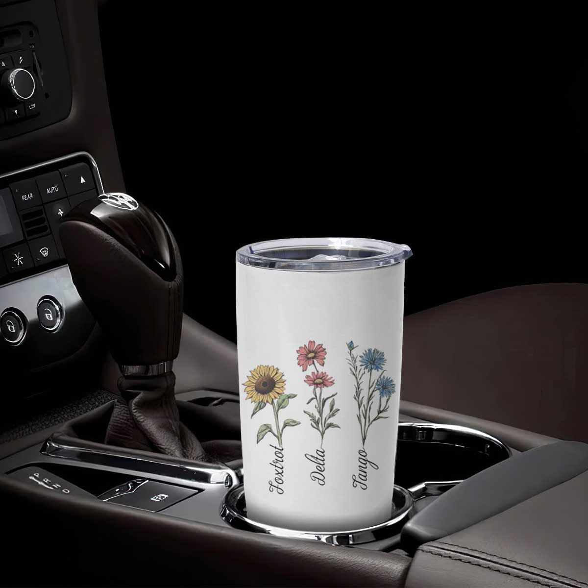 Floral FDT Foxtrot Delta Tango Tumbler Cup Funny Offensive Retro TS02 Print Your Wear