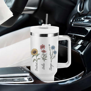 Floral FDT Foxtrot Delta Tango Tumbler With Handle Funny Offensive Retro TS02 Print Your Wear