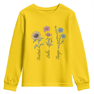 Floral FDT Foxtrot Delta Tango Youth Sweatshirt Funny Offensive Retro TS02 Daisy Print Your Wear