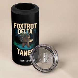 Foxtrots Deltas Tangos Funny Bear Resist 4 in 1 Can Cooler Tumbler Protect Our National Parks TS02 Print Your Wear