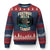 Foxtrots Deltas Tangos Funny Bear Resist Ugly Christmas Sweater Protect Our National Parks TS02 Navy Red Print Your Wear