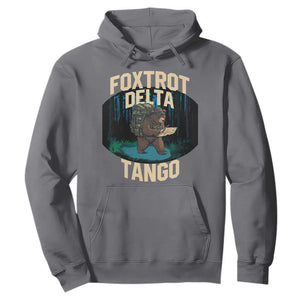 Foxtrots Deltas Tangos Funny Bear Resist Hoodie Protect Our National Parks TS02 Charcoal Print Your Wear