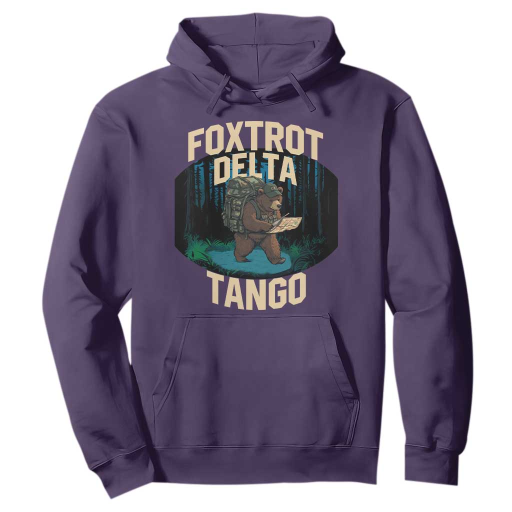 Foxtrots Deltas Tangos Funny Bear Resist Hoodie Protect Our National Parks TS02 Purple Print Your Wear