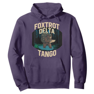 Foxtrots Deltas Tangos Funny Bear Resist Hoodie Protect Our National Parks TS02 Purple Print Your Wear