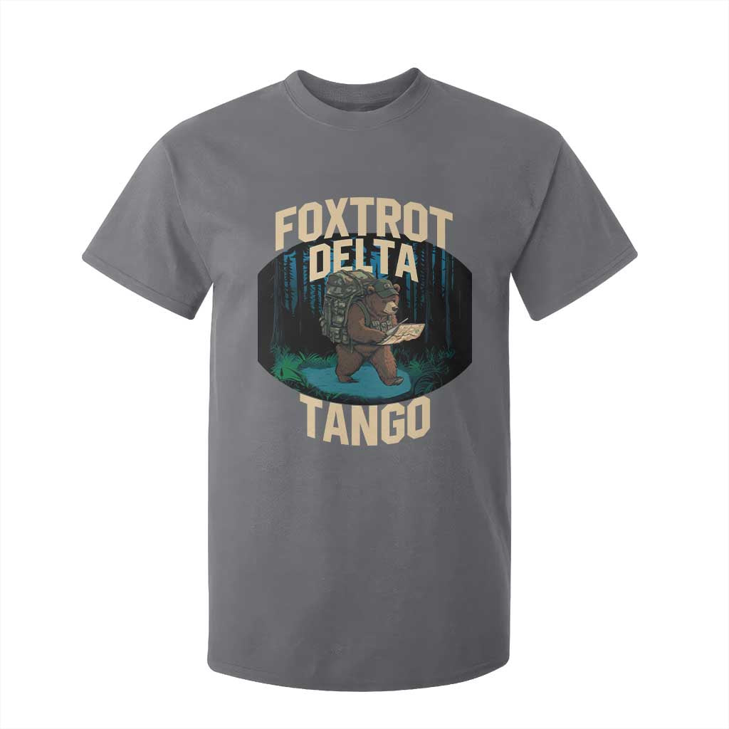 Foxtrots Deltas Tangos Funny Bear Resist T Shirt For Kid Protect Our National Parks TS02 Charcoal Print Your Wear