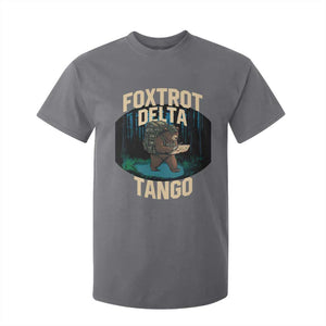 Foxtrots Deltas Tangos Funny Bear Resist T Shirt For Kid Protect Our National Parks TS02 Charcoal Print Your Wear