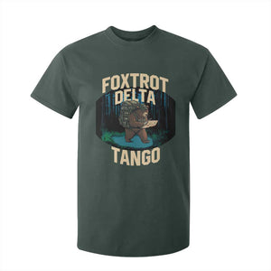Foxtrots Deltas Tangos Funny Bear Resist T Shirt For Kid Protect Our National Parks TS02 Dark Forest Green Print Your Wear