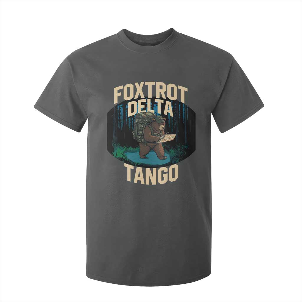 Foxtrots Deltas Tangos Funny Bear Resist T Shirt For Kid Protect Our National Parks TS02 Dark Heather Print Your Wear