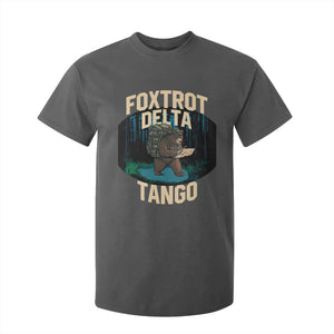Foxtrots Deltas Tangos Funny Bear Resist T Shirt For Kid Protect Our National Parks TS02 Dark Heather Print Your Wear