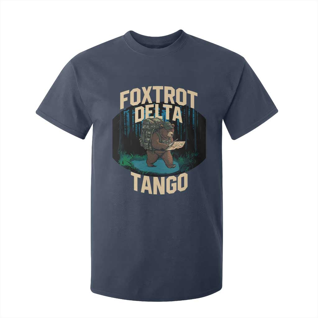 Foxtrots Deltas Tangos Funny Bear Resist T Shirt For Kid Protect Our National Parks TS02 Navy Print Your Wear