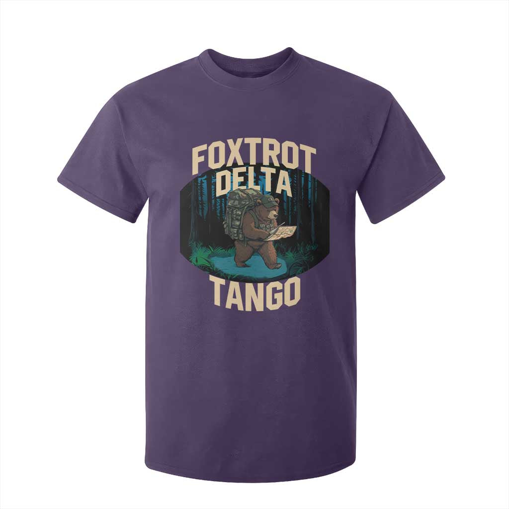 Foxtrots Deltas Tangos Funny Bear Resist T Shirt For Kid Protect Our National Parks TS02 Purple Print Your Wear