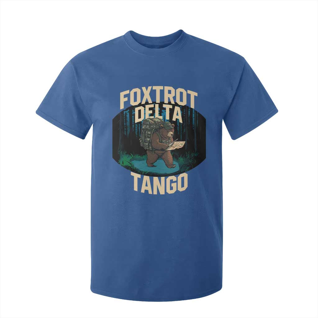 Foxtrots Deltas Tangos Funny Bear Resist T Shirt For Kid Protect Our National Parks TS02 Royal Blue Print Your Wear