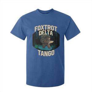 Foxtrots Deltas Tangos Funny Bear Resist T Shirt For Kid Protect Our National Parks TS02 Royal Blue Print Your Wear