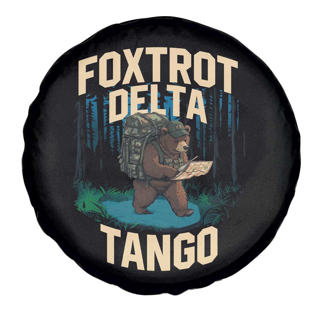 Foxtrots Deltas Tangos Funny Bear Resist Spare Tire Cover Protect Our National Parks TS02 Print Your Wear