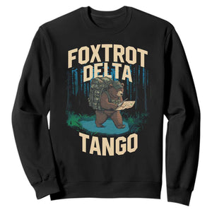 Foxtrots Deltas Tangos Funny Bear Resist Sweatshirt Protect Our National Parks TS02 Black Print Your Wear