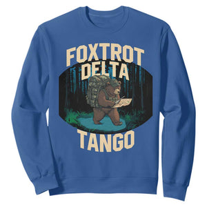 Foxtrots Deltas Tangos Funny Bear Resist Sweatshirt Protect Our National Parks TS02 Royal Blue Print Your Wear