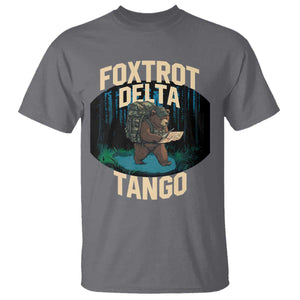 Foxtrots Deltas Tangos Funny Bear Resist T Shirt Protect Our National Parks TS02 Charcoal Print Your Wear