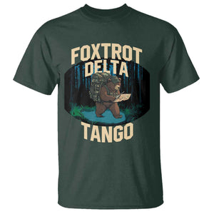 Foxtrots Deltas Tangos Funny Bear Resist T Shirt Protect Our National Parks TS02 Dark Forest Green Print Your Wear