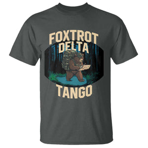 Foxtrots Deltas Tangos Funny Bear Resist T Shirt Protect Our National Parks TS02 Dark Heather Print Your Wear