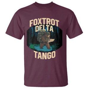 Foxtrots Deltas Tangos Funny Bear Resist T Shirt Protect Our National Parks TS02 Maroon Print Your Wear