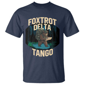 Foxtrots Deltas Tangos Funny Bear Resist T Shirt Protect Our National Parks TS02 Navy Print Your Wear