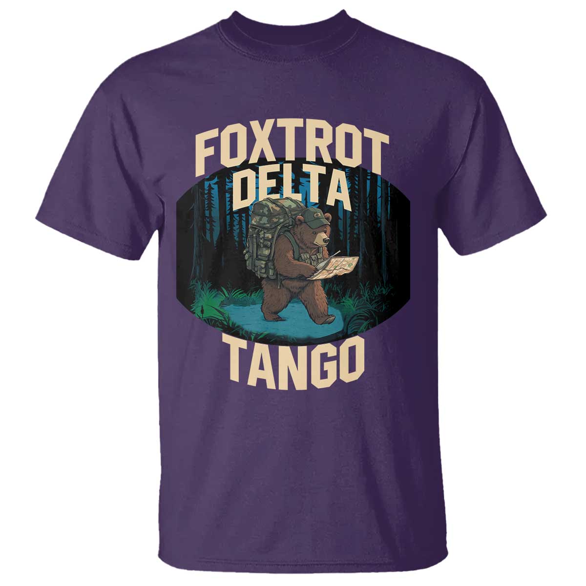 Foxtrots Deltas Tangos Funny Bear Resist T Shirt Protect Our National Parks TS02 Purple Print Your Wear