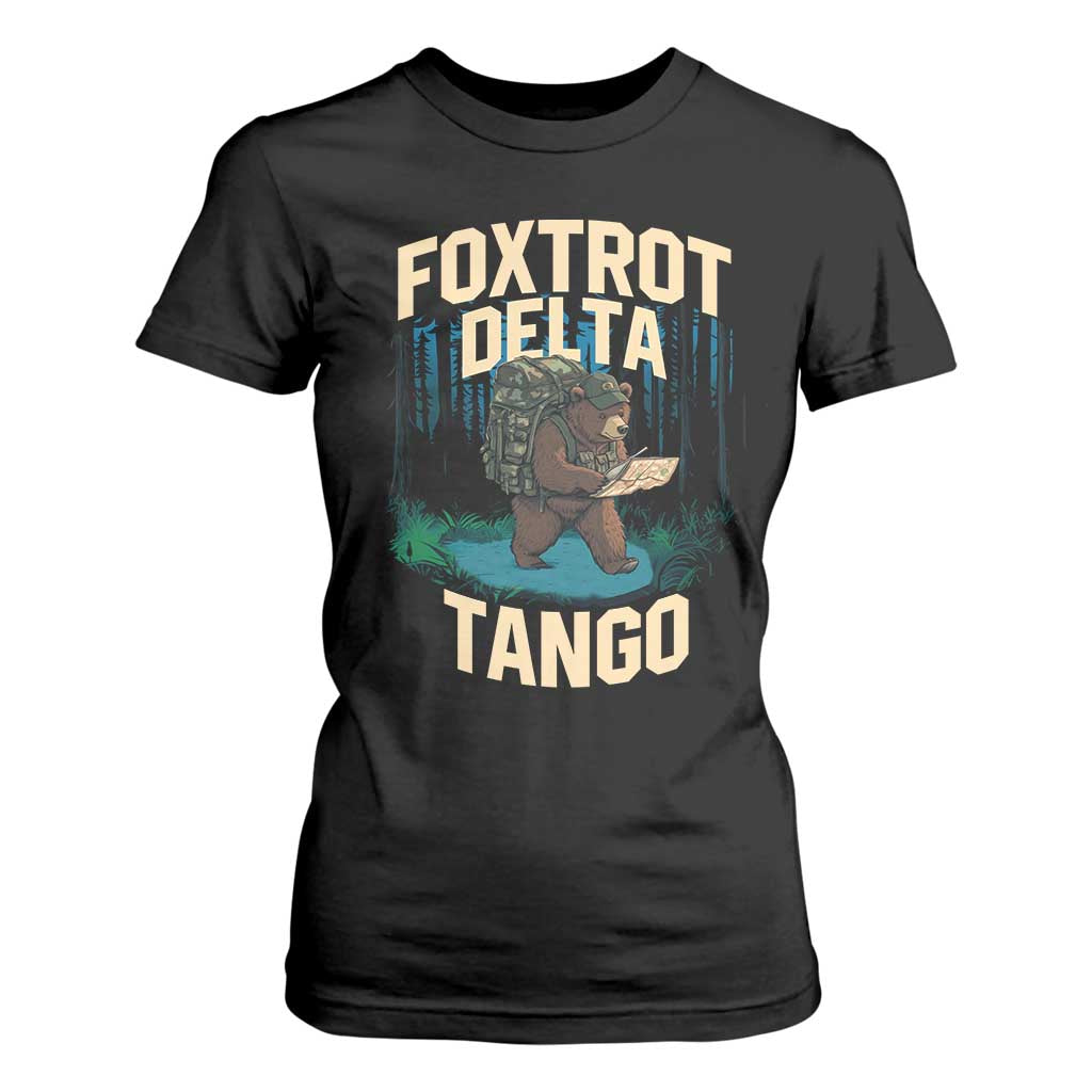 Foxtrots Deltas Tangos Funny Bear Resist T Shirt For Women Protect Our National Parks TS02 Black Print Your Wear