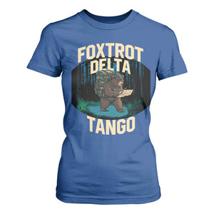 Foxtrots Deltas Tangos Funny Bear Resist T Shirt For Women Protect Our National Parks TS02 Royal Blue Print Your Wear