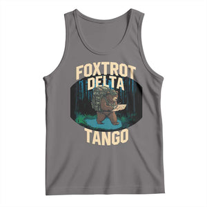 Foxtrots Deltas Tangos Funny Bear Resist Tank Top Protect Our National Parks TS02 Deep Heather Print Your Wear
