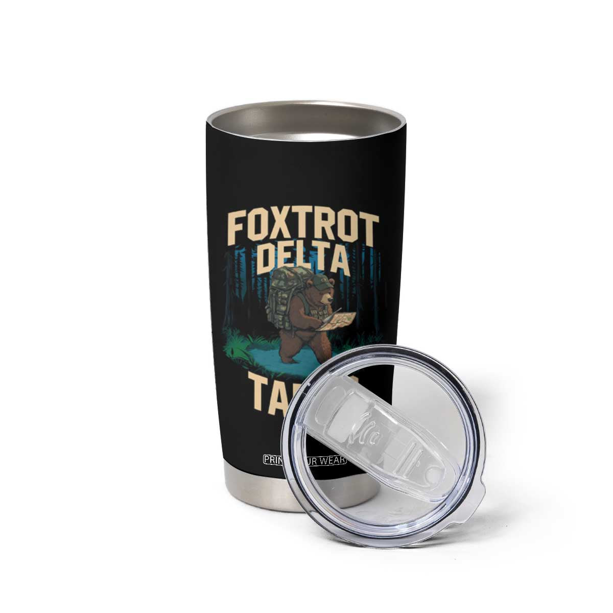 Foxtrots Deltas Tangos Funny Bear Resist Tumbler Cup Protect Our National Parks TS02 Print Your Wear