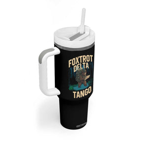 Foxtrots Deltas Tangos Funny Bear Resist Tumbler With Handle Protect Our National Parks TS02 Print Your Wear