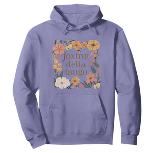 Foxtrots Deltas Tangos Boho Floral Hoodie Funny Offensive TS02 Violet Print Your Wear