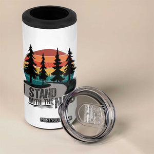 I Stand With The NPS 4 in 1 Can Cooler Tumbler National Park Support Park Rangers TS02 Print Your Wear