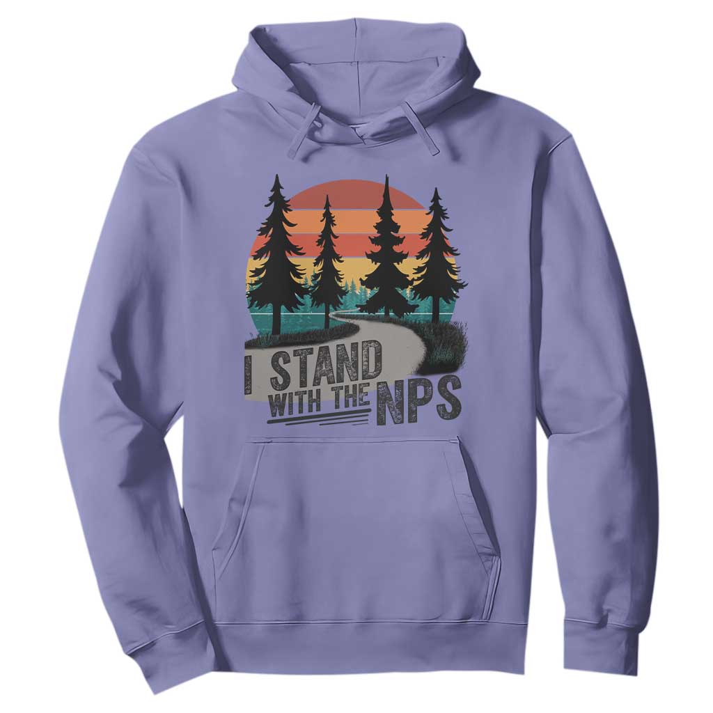 I Stand With The NPS Hoodie National Park Support Park Rangers TS02 Violet Print Your Wear