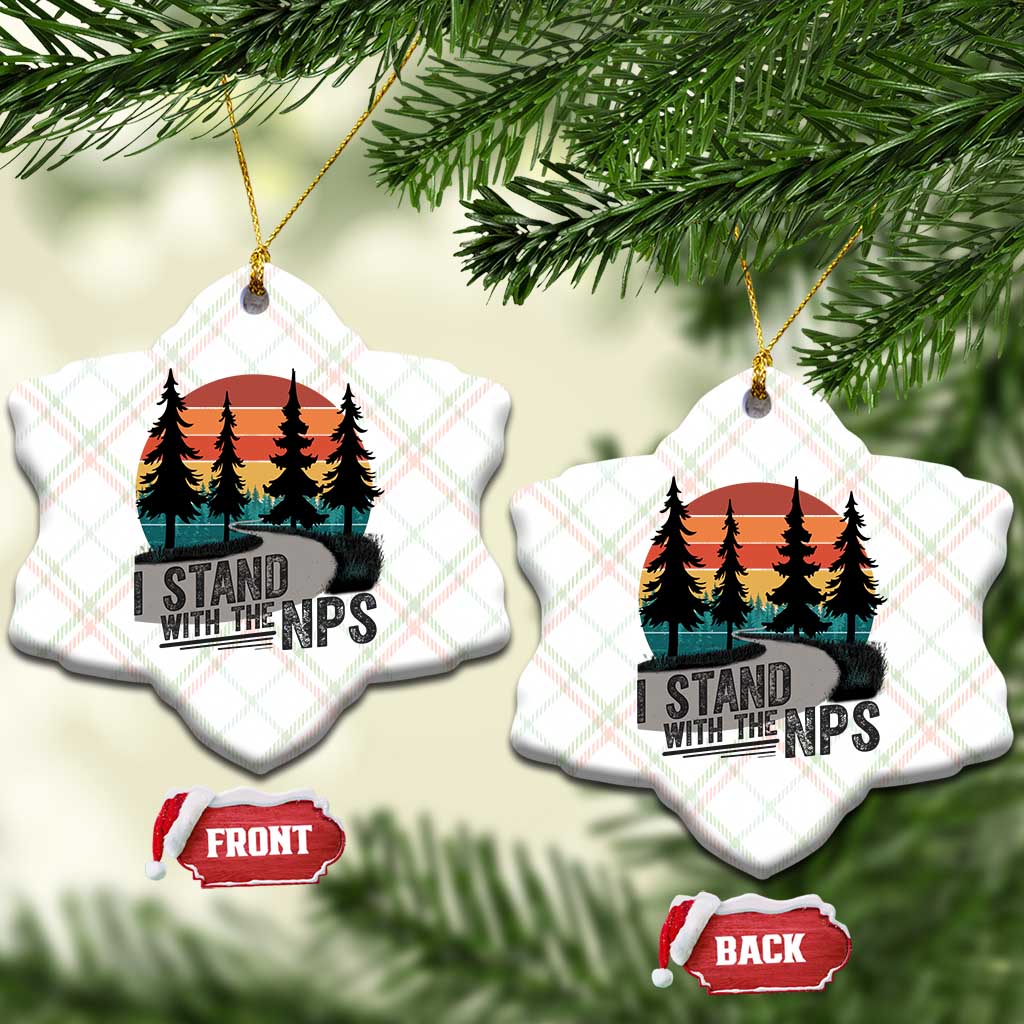 I Stand With The NPS Ceramic Ornament National Park Support Park Rangers TS02 Print Your Wear