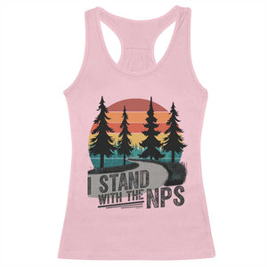 I Stand With The NPS Racerback Tank Top National Park Support Park Rangers TS02 Light Pink Print Your Wear