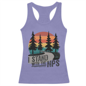 I Stand With The NPS Racerback Tank Top National Park Support Park Rangers TS02 Violet Print Your Wear