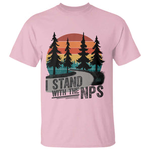 I Stand With The NPS T Shirt National Park Support Park Rangers TS02 Light Pink Print Your Wear
