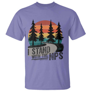 I Stand With The NPS T Shirt National Park Support Park Rangers TS02 Violet Print Your Wear