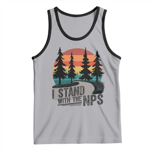 I Stand With The NPS Tank Top National Park Support Park Rangers TS02 Athletic Heather Black Print Your Wear