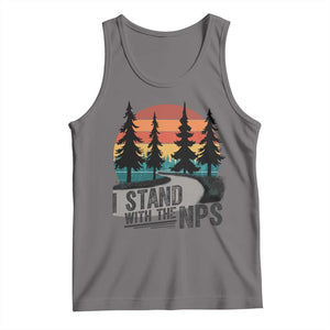 I Stand With The NPS Tank Top National Park Support Park Rangers TS02 Deep Heather Print Your Wear
