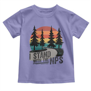 I Stand With The NPS Toddler T Shirt National Park Support Park Rangers TS02 Violet Print Your Wear