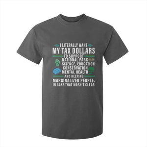 I Literally Want My Tax Dollars To Support National Parks T Shirt For Kid In Case That Wasn't Clear TS02 Dark Heather Print Your Wear