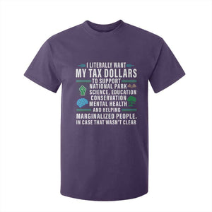 I Literally Want My Tax Dollars To Support National Parks T Shirt For Kid In Case That Wasn't Clear TS02 Purple Print Your Wear
