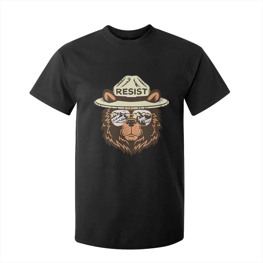 Resist Bear Retro Vintage T Shirt For Kid TS02 Black Print Your Wear