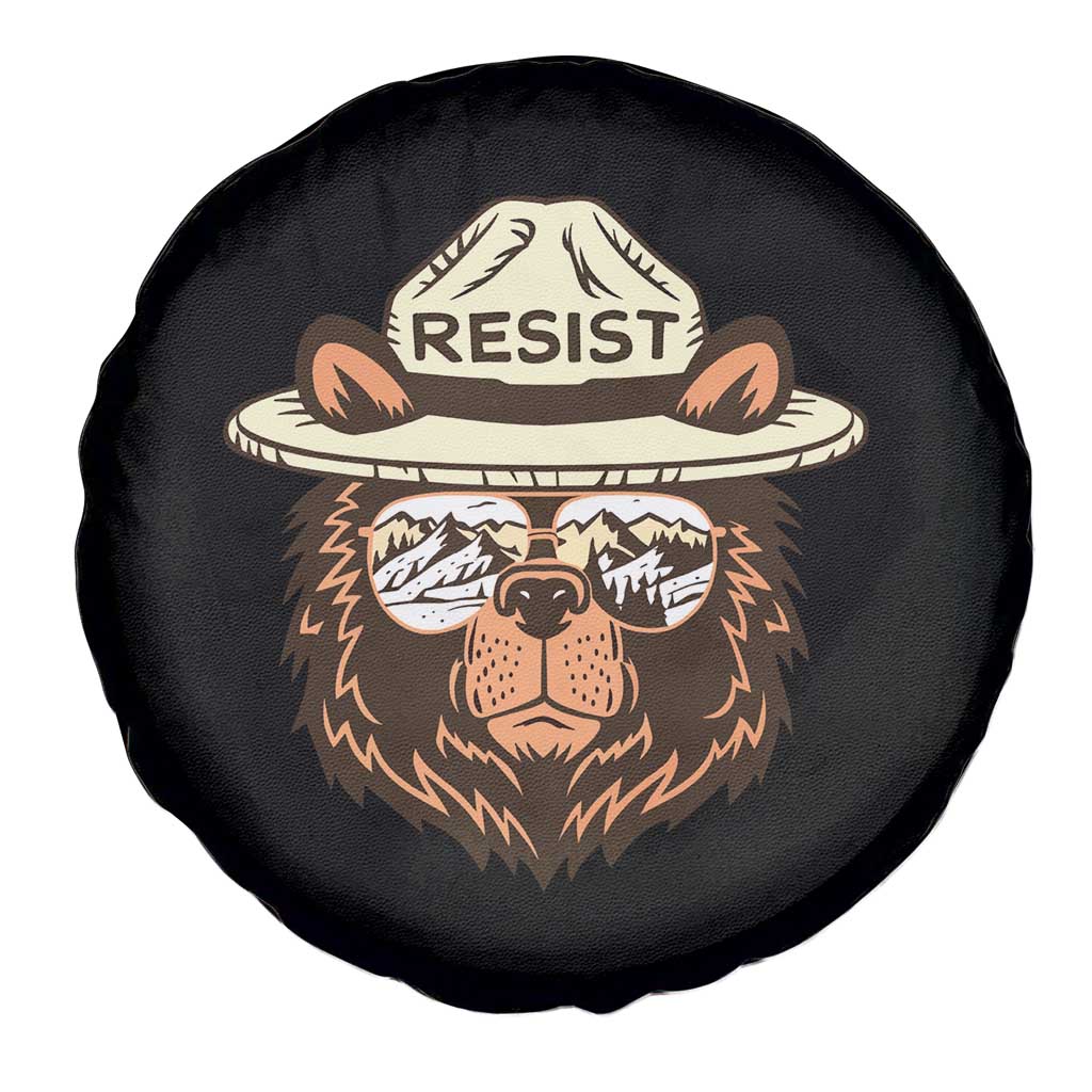 Resist Bear Retro Vintage Spare Tire Cover TS02 Print Your Wear