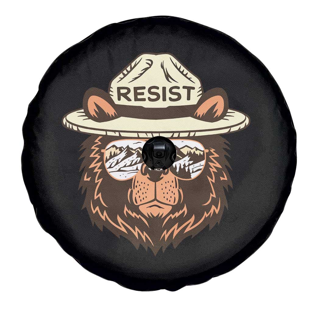 Resist Bear Retro Vintage Spare Tire Cover TS02 Print Your Wear