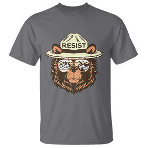 Resist Bear Retro Vintage T Shirt TS02 Charcoal Print Your Wear