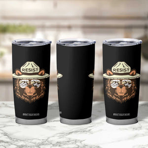 Resist Bear Retro Vintage Tumbler Cup TS02 Print Your Wear