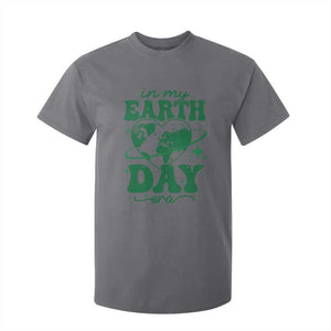 In My Earth Day Era T Shirt For Kid Cute Groovy Planet Heart TS02 Charcoal Print Your Wear
